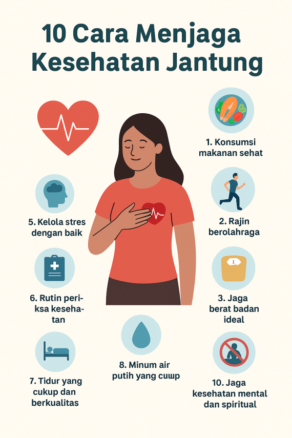 10 Cara Menjaga Kesehatan Jantung agar Tetap Sehat dan Kuat