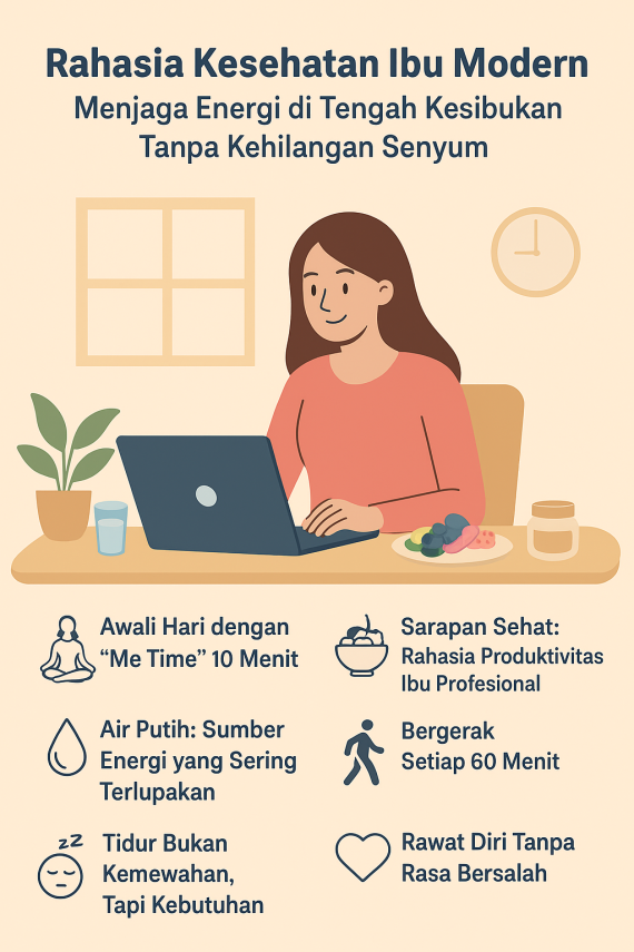 Rahasia Kesehatan Ibu Modern: Menjaga Energi di Tengah Kesibukan Tanpa Kehilangan Senyum