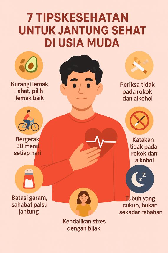 ❤️ 7 Tipskesehatan untuk Jantung Sehat di Usia Muda